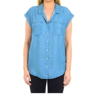 NWT jachs  girlfriend blue blouse